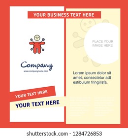 Magic doll Company Brochure Template. Vector Busienss Template