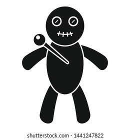 Magic doll icon. Simple illustration of magic doll vector icon for web design isolated on white background