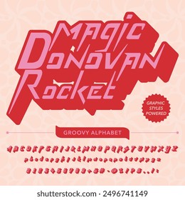 Magic Donovan Vintage Display bold Font alphabet