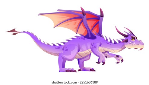 Magic dragon creature character illustration