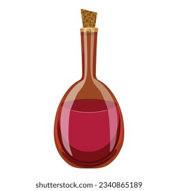 Magic drink icon cartoon vector. Game potion. Apothecary poison