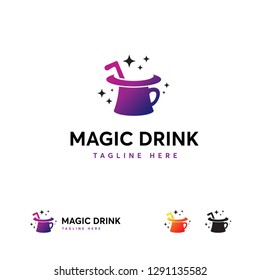 Magic Drink logo vector Concept vector