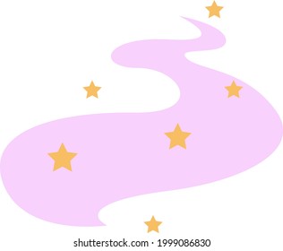 Magic dust, illustration, on a white background.