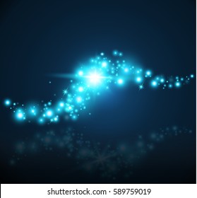 Magic Dust. Infinity. Abstract  Background.  Stars. Vector illustration