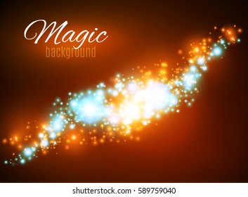 Magic Dust. Infinity. Abstract  Background.  Stars. Vector illustration