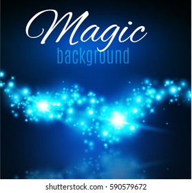 Magic Dust. Infinity. Abstract Background. Stars. Vector illustration