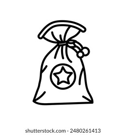 Magic Dust Outline Icon, Vector illustration