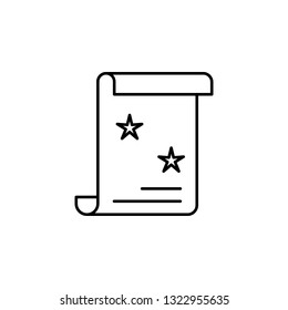 magic education spell outline icon. Signs and symbols can be used for web, logo, mobile app, UI, UX