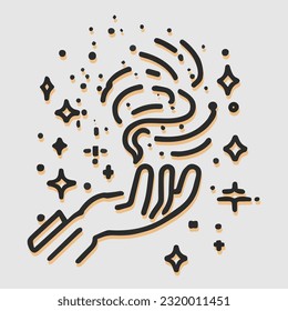 Magic effect, magic vector, eps , jpg, editable, colorful effect decaration