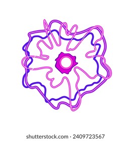 magic electric orb cartoon. circle crystal, space explosion, sphere particle magic electric orb sign. isolated symbol vector illustration