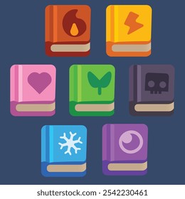 Magic and Elemental Skill Books Icons