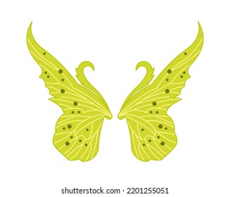 Magic elf wings icon. Vector illustration