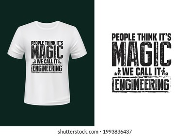 Design des Magic Engineer-Vektorhemdes