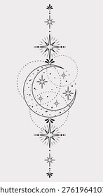 Ilustración vectorial mágica y