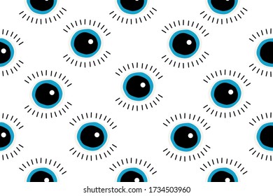 Magic eye abstract pattern, vector seamless background