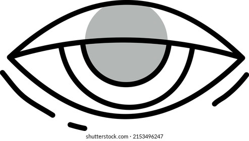 Magic eye, illustration, vector on a white background.