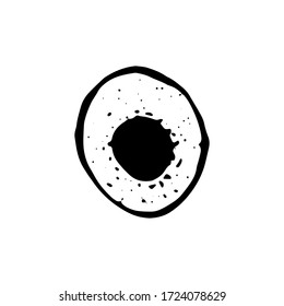 magic eyes.Witchcraft and halloween attributes doodles. demonic, spirituality stuff, signs and symbols. Vector illustration isolated on white background.Tattoo