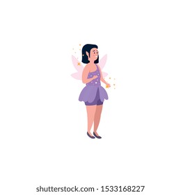 magic fairy character isolated icon vector illustration design