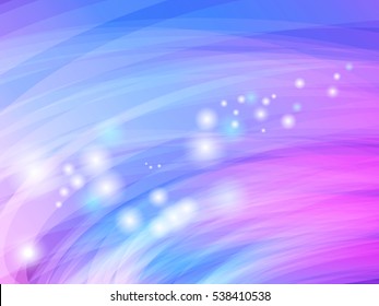  Magic fairy vector background with light effects. Gloss, neon, sparkling, glow,and bokeh. Colorful waves of light.
