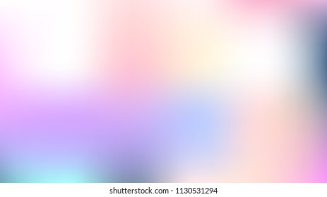 Magic Fairytale Holographic Vector Background. Dreamy Noble Pink, Purple Mesh Gradient Overlay. Fantasy Holographic Iridescent Pearlescent Wallpaper. Tender Soft Music Poster or Flyer Background.