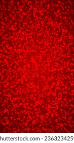 Magic falling snow christmas background. Subtle flying snow flakes and stars on christmas red background. Magic falling snow holiday scenery.   Vertical vector illustration.