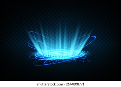 Magic Fantasy Portal Futuristic Teleport Light Stock Vector (Royalty ...