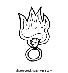magic fire ring cartoon
