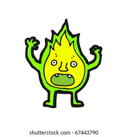 magic flame creature cartoon magic flame creature cartoon