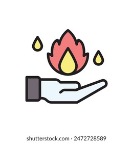 Magic Flame Icon Vector Illustration
