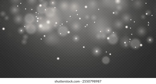 Magic flash and bokeh explosion, glitter and dust light effect.