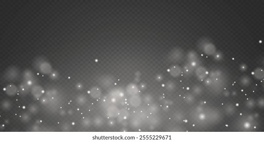 Magic flash and bokeh explosion, glitter and dust light effect.