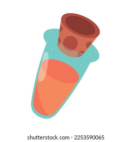 magic flask boho icon isolated