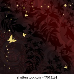 Magic floral background