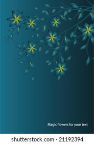 magic flowers for your text