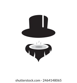icono de diseño de logotipo de comida mágica.