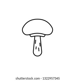 magic food mushroom outline icon. Signs and symbols can be used for web, logo, mobile app, UI, UX
