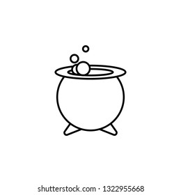 magic food pot outline icon. Signs and symbols can be used for web, logo, mobile app, UI, UX