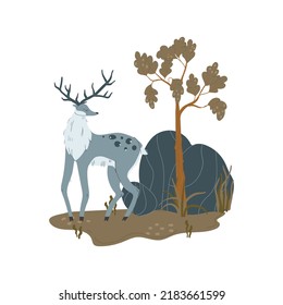 Magic forest christmas cute animals