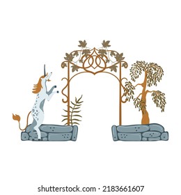 Magic forest christmas cute animals