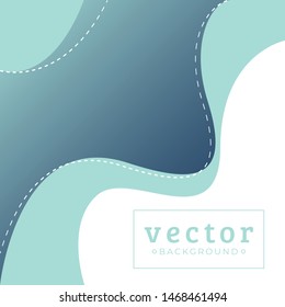 Magic forest with trees, tropical and exotic plants in bright gradient colors. Modern concept vector illustration.