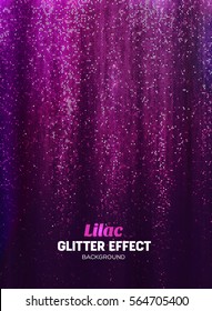 Magic Glitter Background Lilac Color Vector Stock Vector (Royalty Free ...