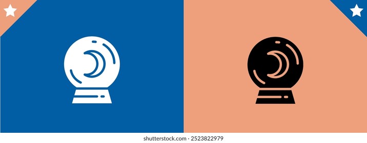Diseño de icono de globo mágico con fondo blanco