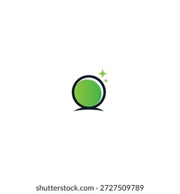 Diseño de Vector plano de icono de logotipo de globo mágico.