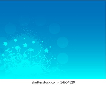 Magic glossy fantasy vector design on blue background