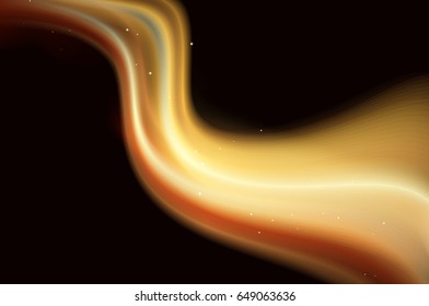 Magic glowing light swirl trail trace effect. Graphic concept for your design