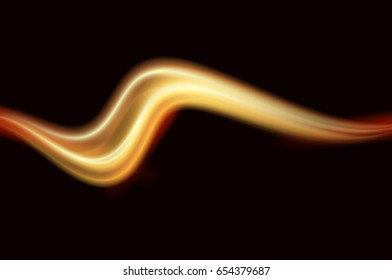 Magic glowing light swirl trail trace effect. Graphic concept for your design.