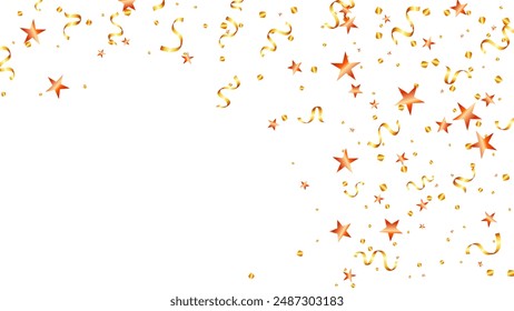 Magic gold confetti starburst fireworks and elements luxury for congratulation, carnival, birthday, winner and holiday