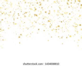 Vector Gold Confetti Gold 3d Stars Stock Vector (royalty Free) 599499557