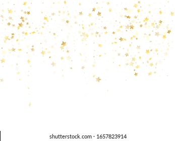 Vector Gold Confetti Gold 3d Stars Stock Vector (Royalty Free) 599499557