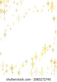 Magic gold sparkle texture vector star background. Celebration banner. Vector illustration. Gold shooting stars.